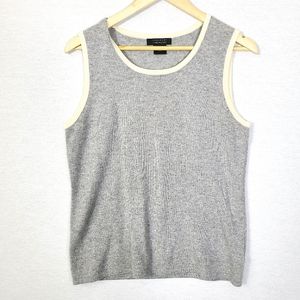 Bloomingdales Cashmere Gray Sleeveless Tank Top